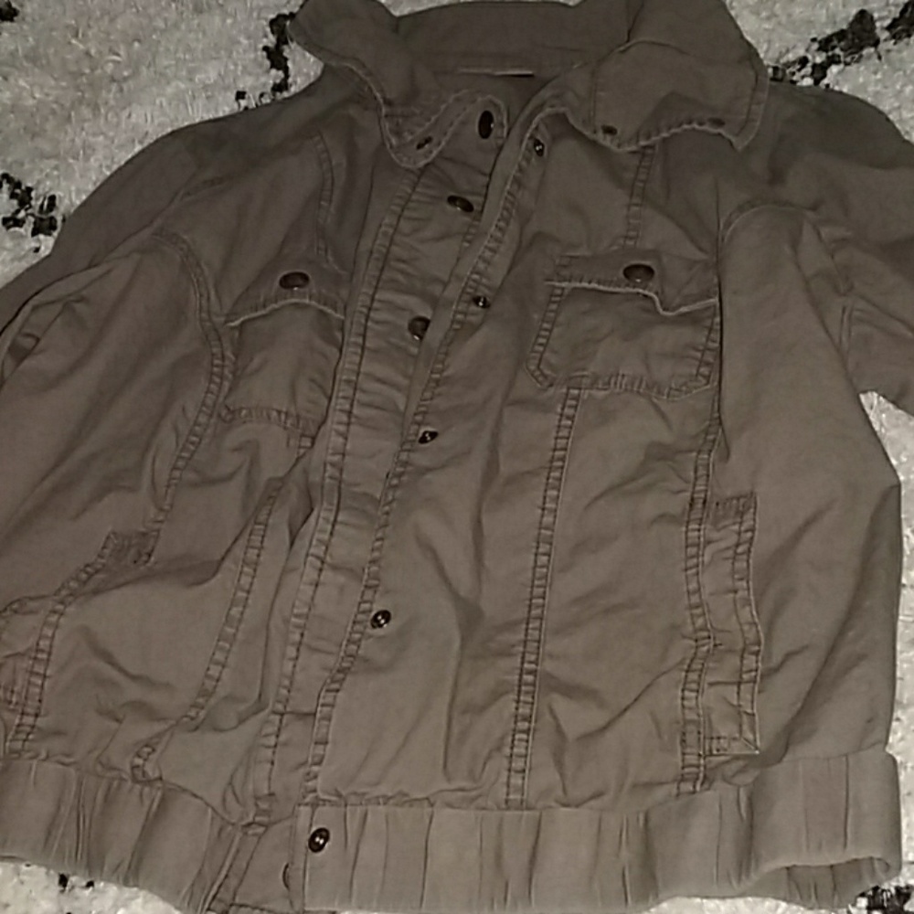 Grey/light green fashion jacket